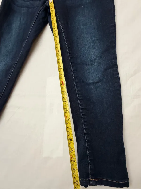 Bella Vida Maternity Dark Wash Skinny Capri Jeans Size M (A808) - Image 7