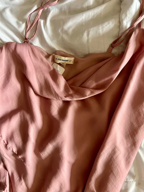ee:some NWT Rose Cowl Neck Bodysuit - Image 2