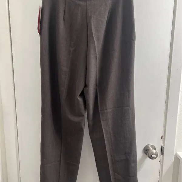 JM collection brown herringbone pants, new size 8 short Inseam 29” 2 - Image 2