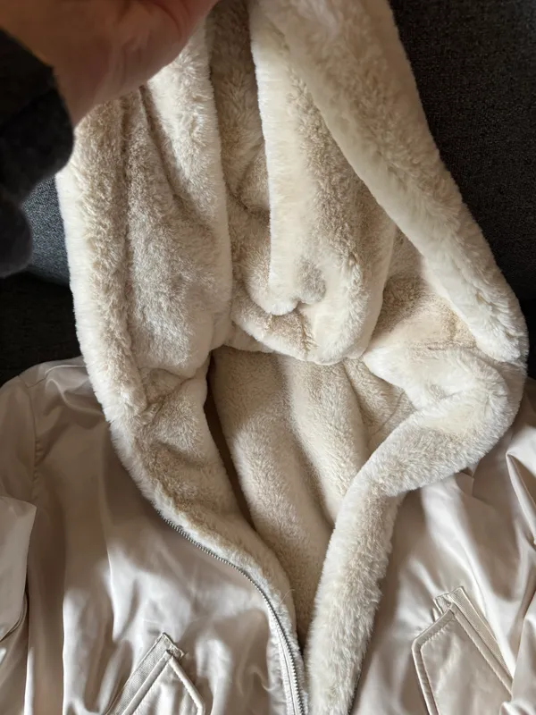 Oversized Reversible Bomber Jacket - Image 5