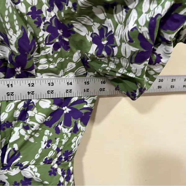 English Factory Casual Print Pleat Midi Dress FLORAL PRINTED MIDI DRESS size XS - Image 10