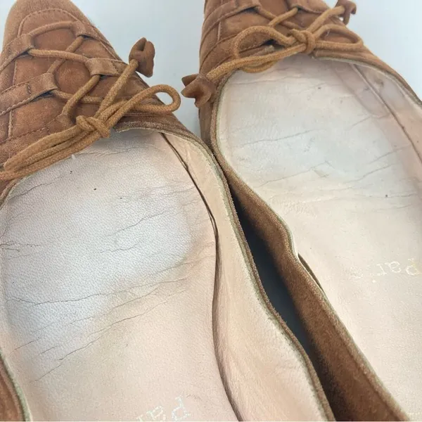 CHRISTIAN LOUBOUTIN Brown Suede Leather Flats - Size 36/6 - Image 11