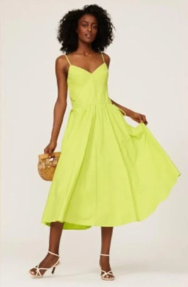 Jason Wu Collective Yellow Midi Dress size 4 - Image 9