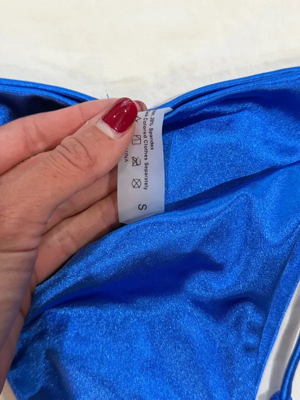 Blue shinny bikini - Image 3