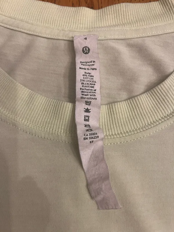 Lululemon Crew Neck T-Shirt - Pale Lime - Image 2