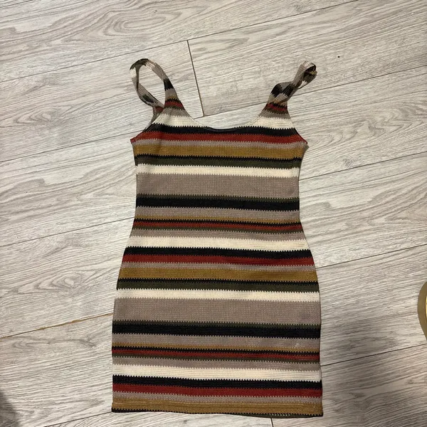 Missguided Striped Dress tank bodycon beach cover up - Image 3
