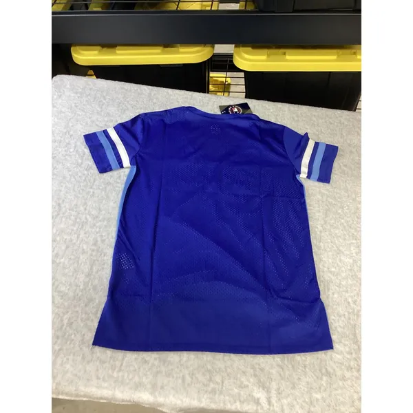 Majestic Kansas City Royals MLB Womens Blue Mesh‎ V-Neck Jersey Shirt Medium NEW - Image 5