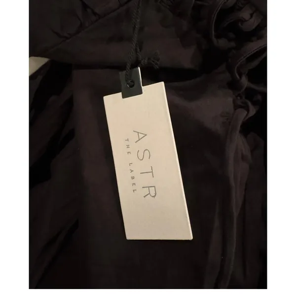NWT ASTR the Label Lace-Up Cotton Poplin Midi Dress Size Small - Image 9