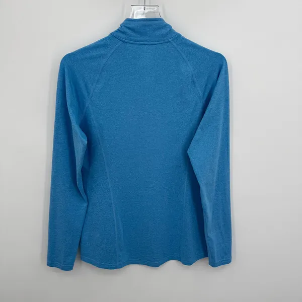 Rei Co Op shirt women's M pullover 1/4 zip performance active lightweight blue - Image 3