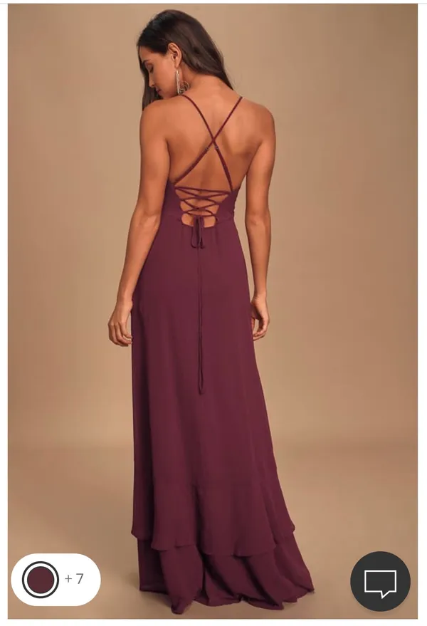 Lulus High Low Maxi Dress - Image 3