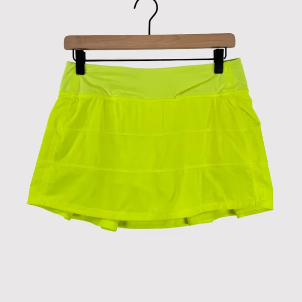 Lululemon Womens Skort Green Pace Rival Mid Rise Swift Mini Skirt Stretch Size 6 - Image 2