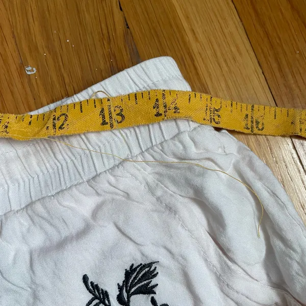 Boho Festival Mini Shorts Beachy 100% Cotton sz Large (read measurements) - Image 5