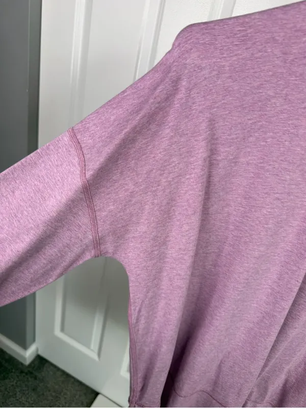 Coolibar UPF 50+ Purple Long Sleeve Sun Protection Top Size L - Image 3