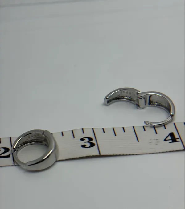 Silver color Stainless Steel Hoops Earrings - Image 3