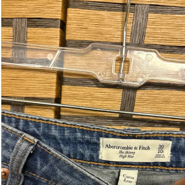 Abercrombie‎ & Fitch The Skinny High Rise Jeans Size 30/10 - Image 7