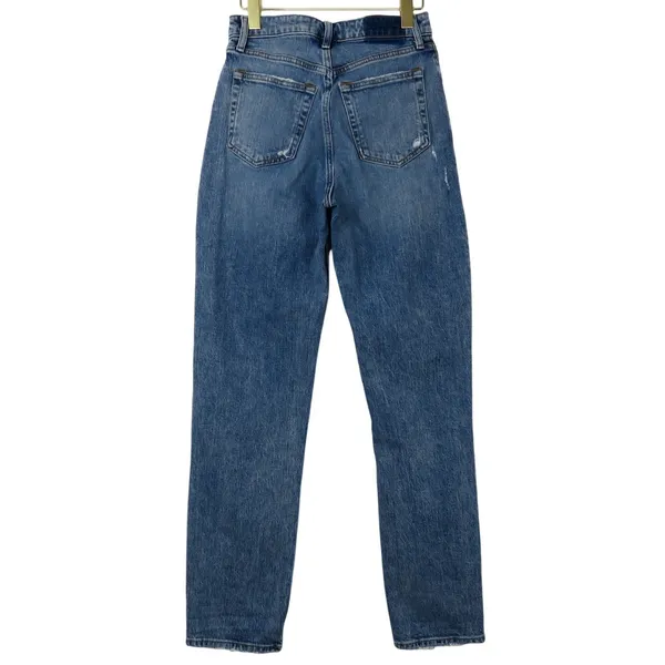 Abercrombie & Fitch The Dad Jean High Rise Straight Leg Curve Love Jeans 2 Long - Image 5