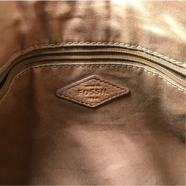 FOSSIL Molly Pebbled Cow Leather Shoulder Bag Hobo Slouchy Work Timeless Everyda - Image 11