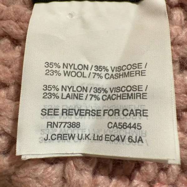 J. Crew Pink‎ SCARF WOOL & CASHMERE - Image 3