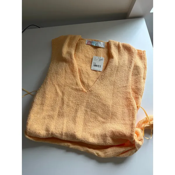 $68 new Free People Beach Poppy Sweater Mini Dress - Peach - XS - Image 6