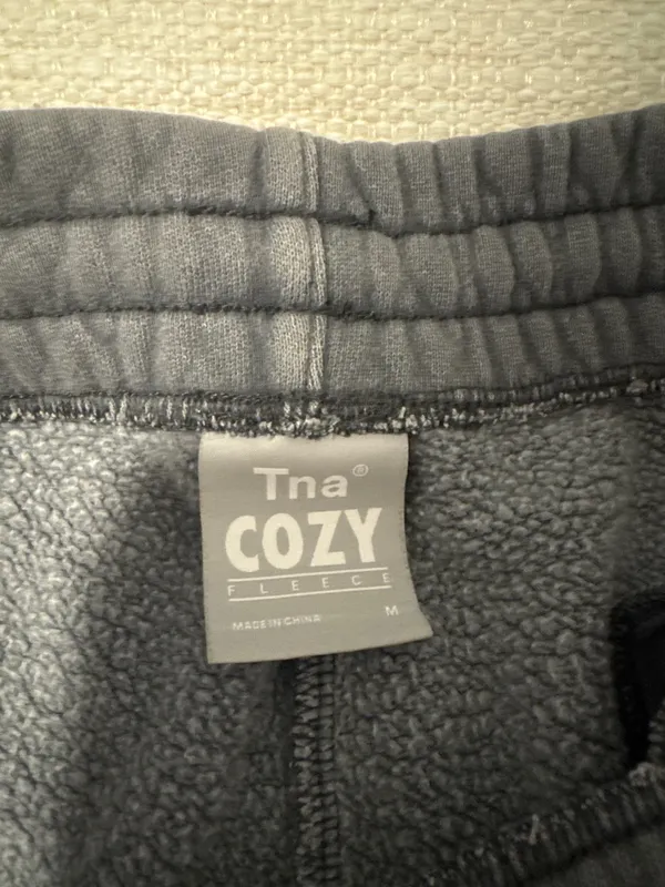 TNA Cozy Aritzia Fleece Sweatshorts - Image 2