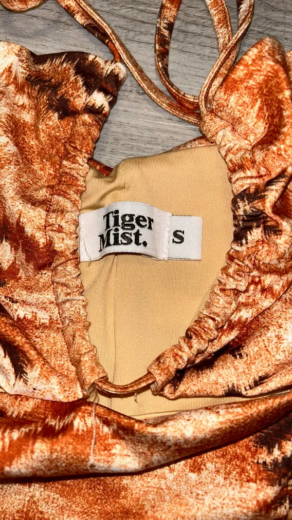 Tiger Mist Tiger Print Like Cut Out Dress - Image 3