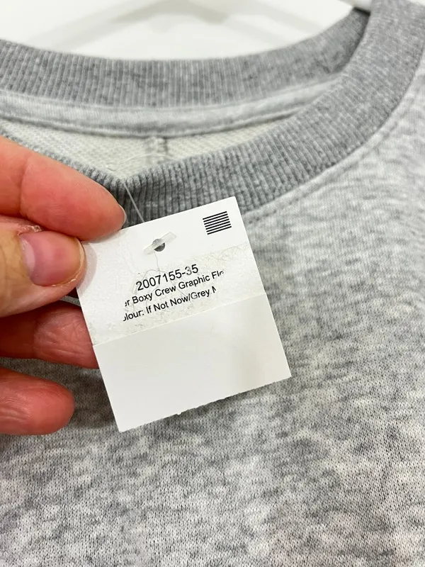 New Cotton On Size Small Gray If Not Now Then When Graphic Sweatshirt - Image 5