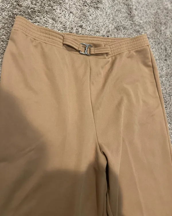 Beige casual work Trousers Tan Size L - Image 4
