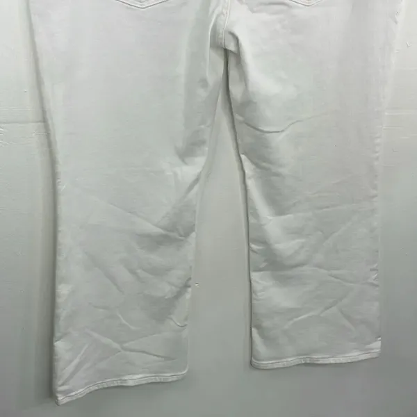 Madewell Mid Rise Kick Out With Magic Pocket White Plus Size - Image 8