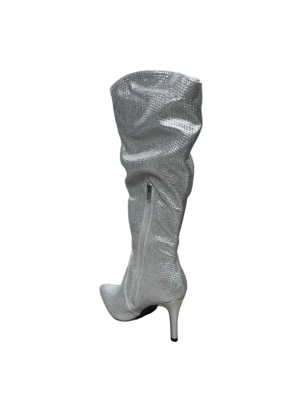 MIA Mackynzie Rhinestone Stiletto Boots Size 7.5 NIB - Image 7