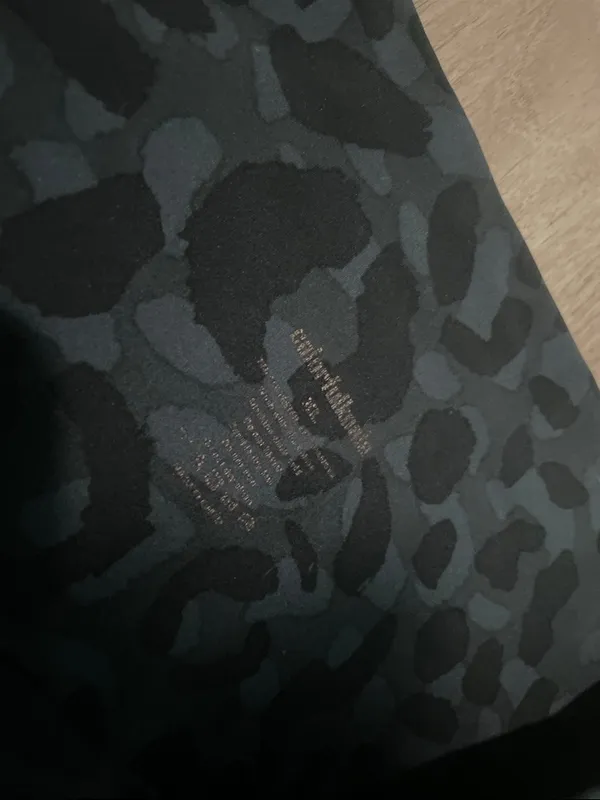 High-Rise Black Leopard Print Leggings - Image 2