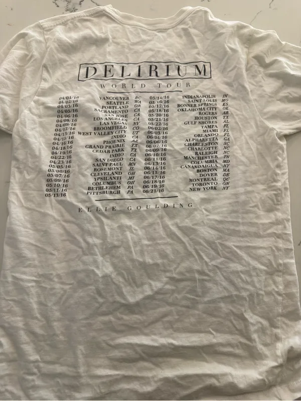 Ellie Goulding Delerium Concert T shirt - Image 2