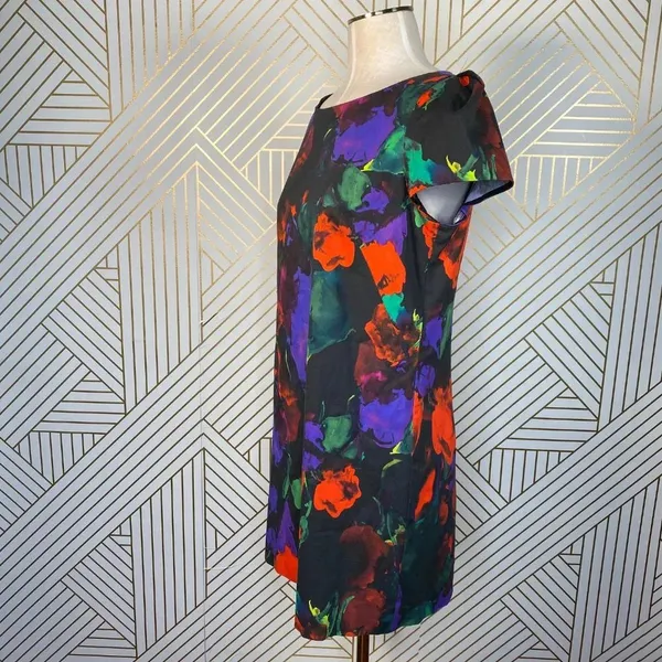 Milly of New‎ York Abstract Painterly Floral Dress - Image 5