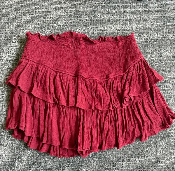 Mustard Seed Maroon Skirt - Image 2