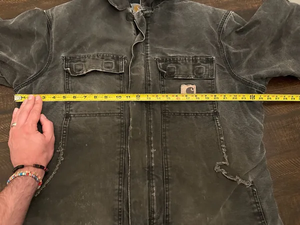 VTG Carhartt C26 Faded Duck Arctic Quilted Distressed Coat-Men’s Large Tall - Image 10