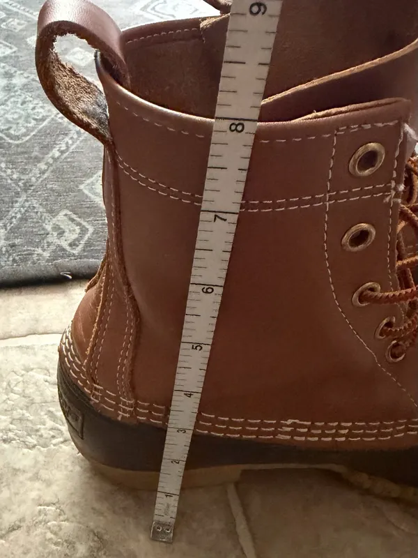 L.L. Bean Two-Tone Brown Leather and Dark Brown Women’s 8”Boots - Image 9