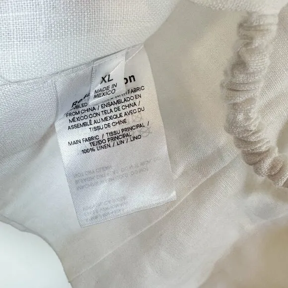 Reformation‎ | Amaya Strappy Open-Back 100% Linen Top in White - Image 10