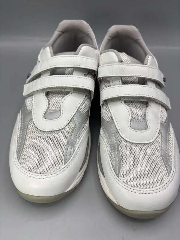 SAS TMV Walking Shoes Womens 8M White Leather Comfort Low Top Athletic 2103222 - Image 3