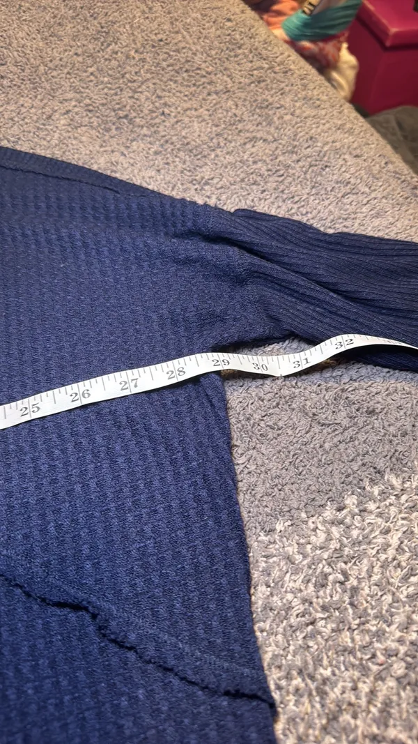 Free People blue tunic size large - Image 3