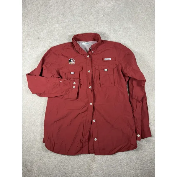 South Carolina Gamecocks‎ PFG Button Shirt Womens Small Garnet L/S Columbia - Image 5
