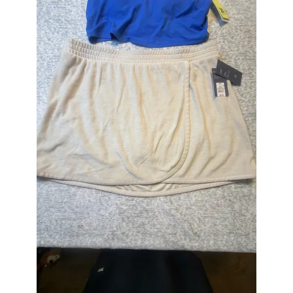 Universal Thread Women‎ Tan Terry Skirt and Blue AIM tank top Size XXL NWT - Image 5