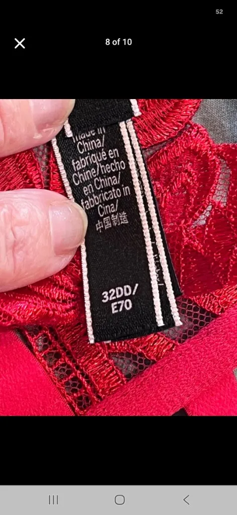 Victoria's Secret Balconette Red Strappy Cage Bra - Image 8