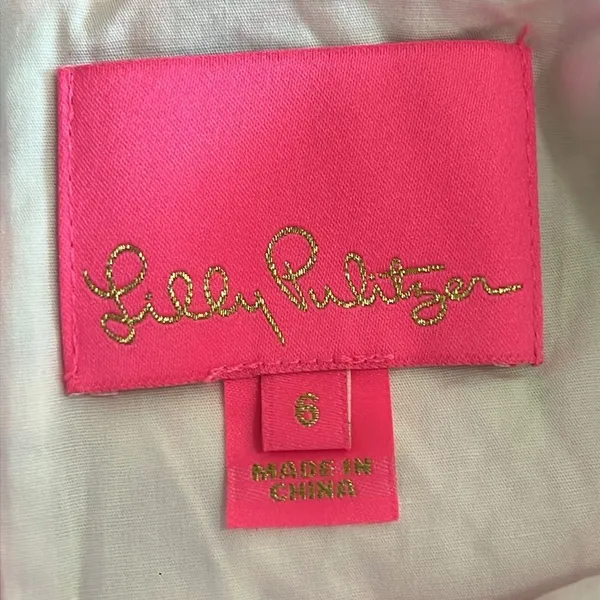 Lilly Pulitzer Shelli Stretch Midi Dress Amethyst Embroidered Pink Size 6 - Image 10