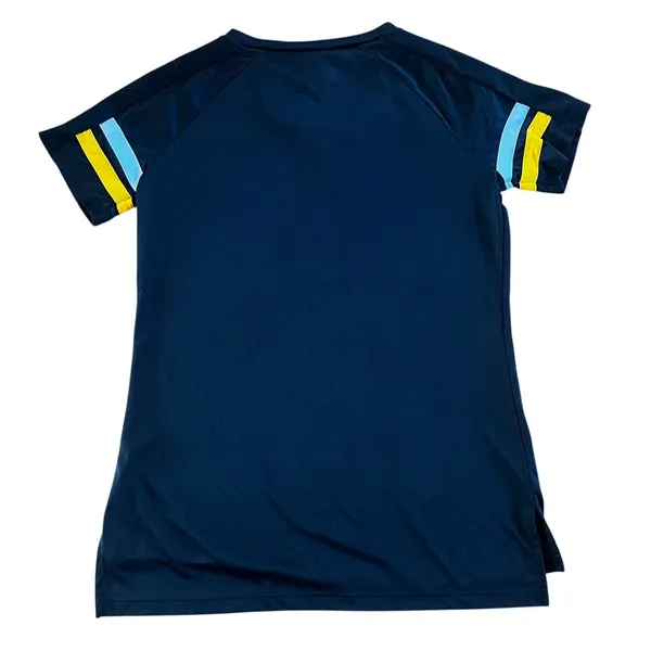 Boston Bruins NHL Women’s Lace Up V-Neck Jersey Tee | M - Image 2