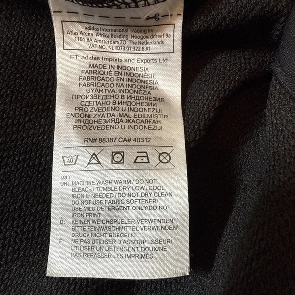 Adidas Women's Sport 2 Street Pullover Turtle Neck Sweatshirt Black Size XL NWT - Image 7