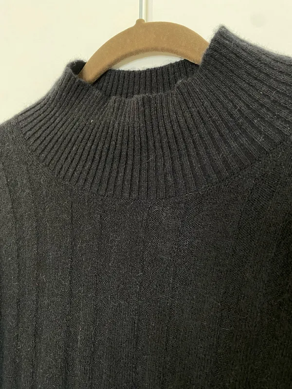 J.Crew Wool Ribbed Super Soft Mock-neck Sweater - Image 3