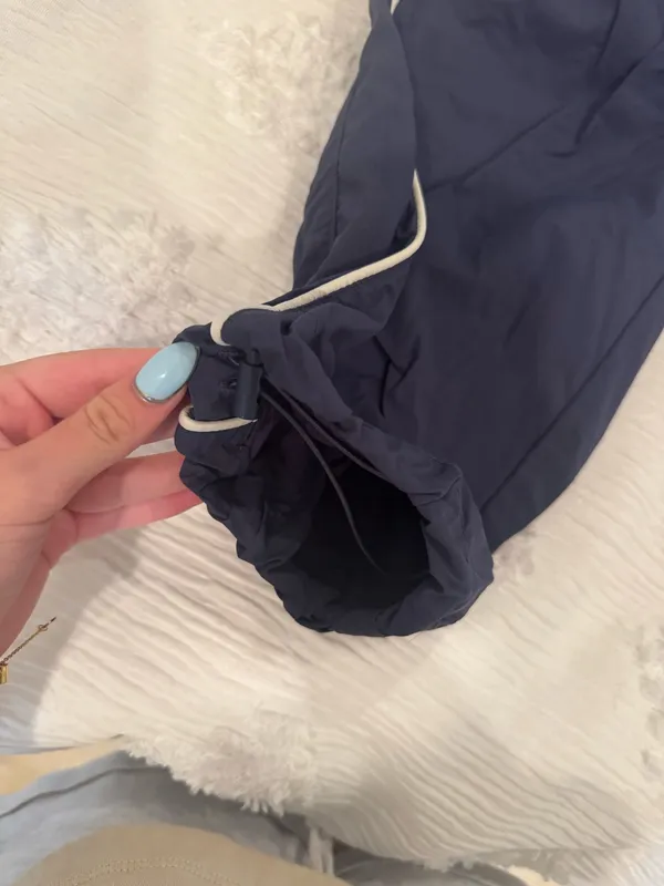 BDG Urban Outfitters Navy Nylon Baggy Pants - Image 4