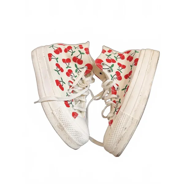 Converse Chuck Taylor All Star High Top Sneakers with Cherry Print - Image 8