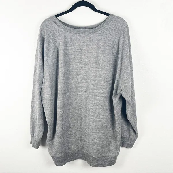 WILDFOX Gray “Pour Favor” Graphic Long Sleeves Sweatshirt XL Casual Neutral Cozy - Image 2