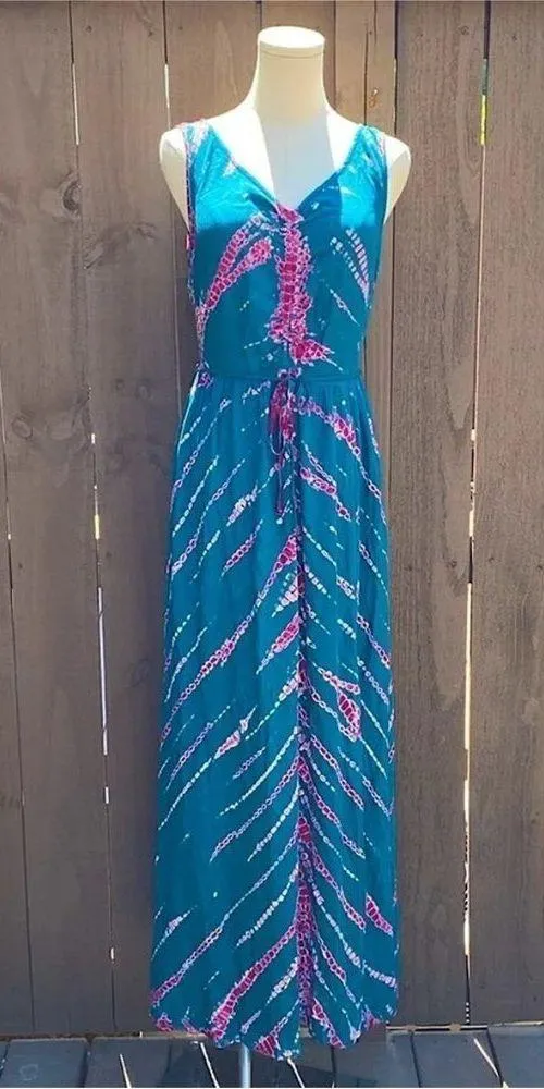 NWT Young Fabulous and Broke Tie Dye Maxi Dress Size Medium - Image 10