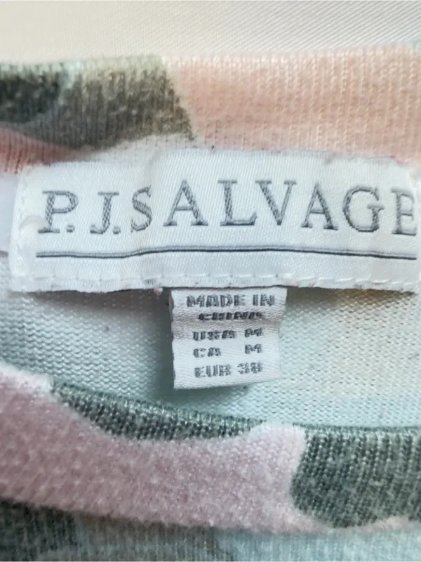P.J. Salvage long-sleeve top features a pastel camo bloom print medium - Image 6
